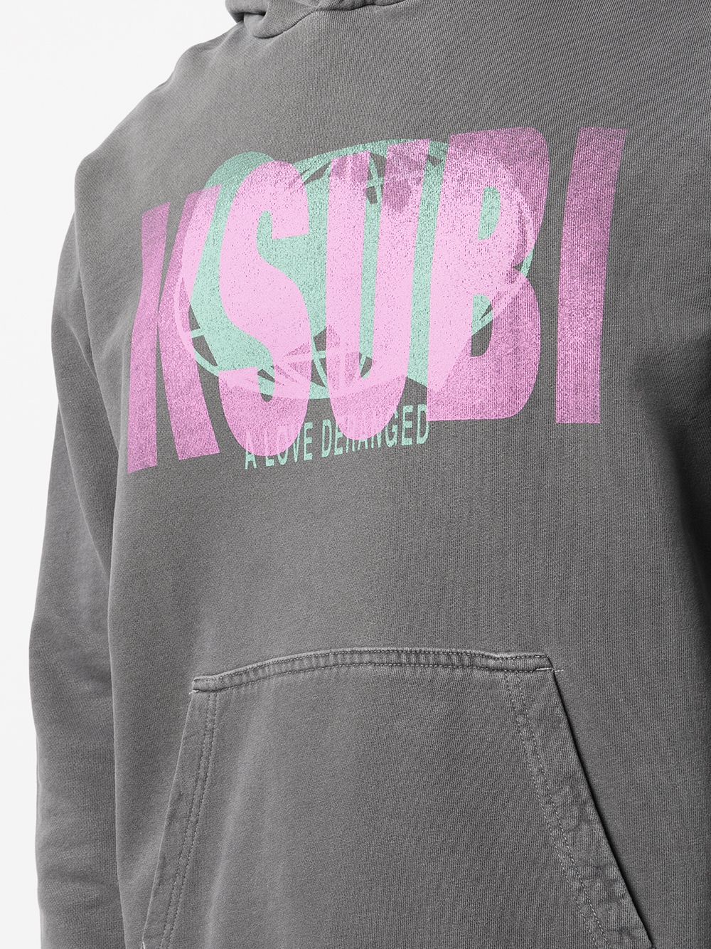 KSUBI DERANGED KASH LOGO-PRINT HOODIE