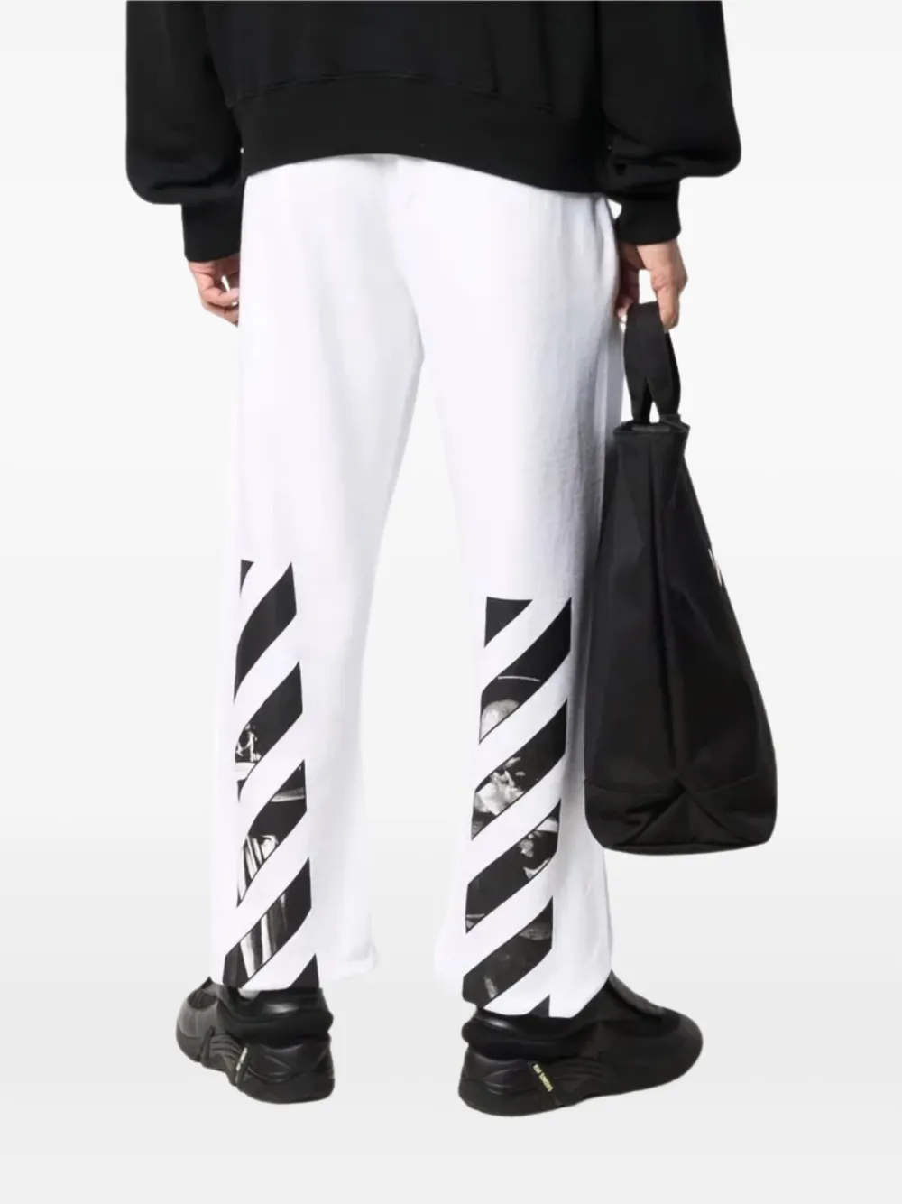 Off-White Diagonal Helvetica trainingsbroek Wit