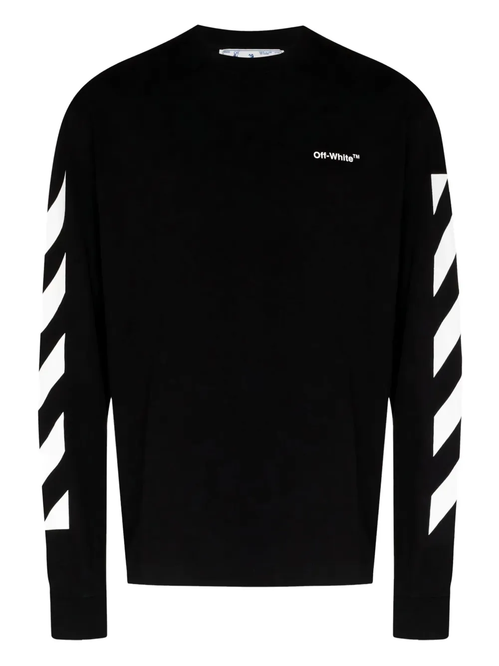 Off-White Diagonal Helvetica Skate Long-Sleeve T-Shirt | Black | Image 1