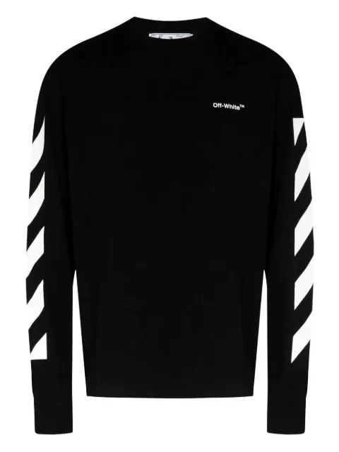 Off-White Diagonal Helvetica Skate Long-Sleeve T-Shirt 