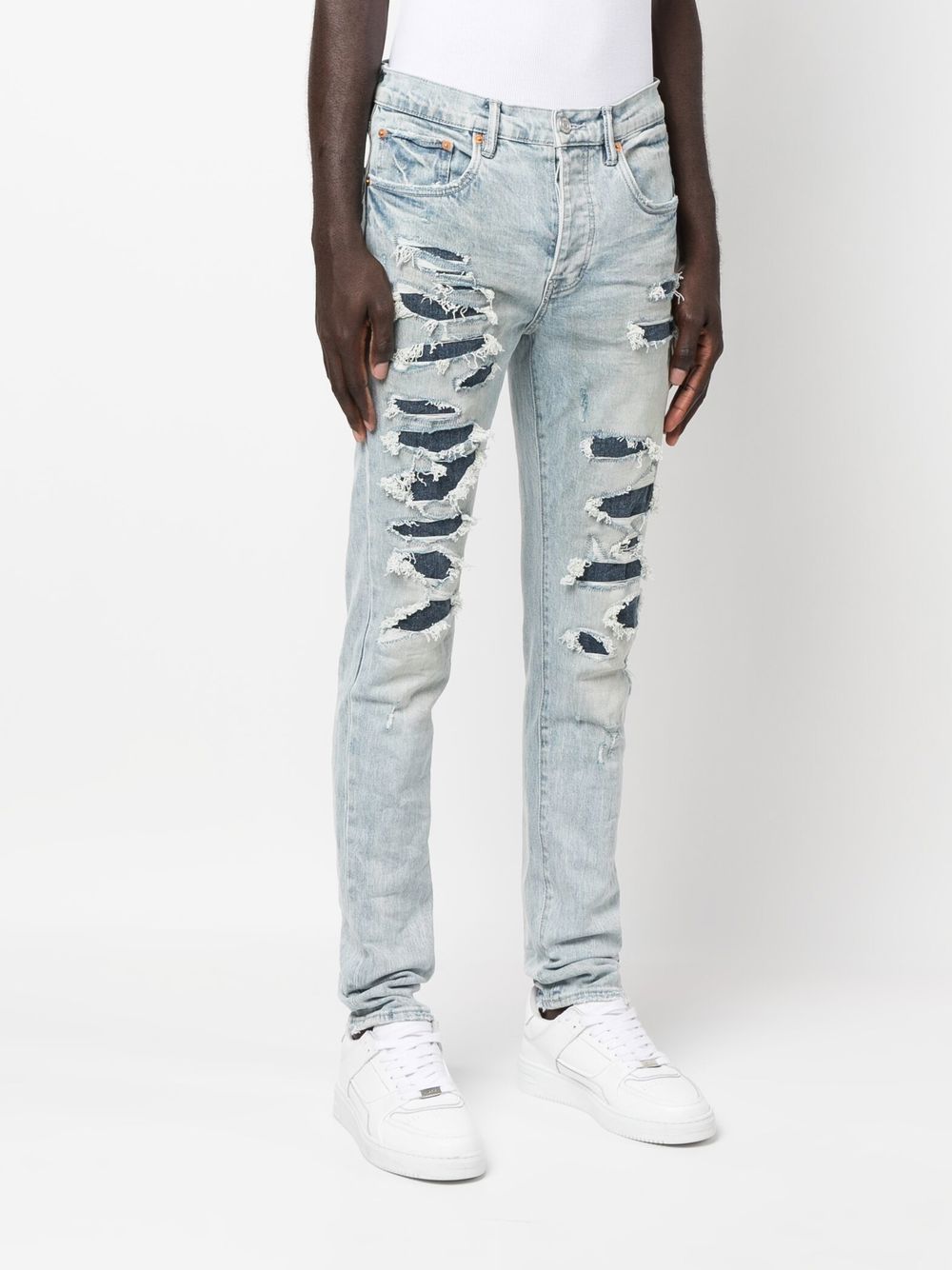 PURPLE BRAND SLIM-FIT DENIM JEANS