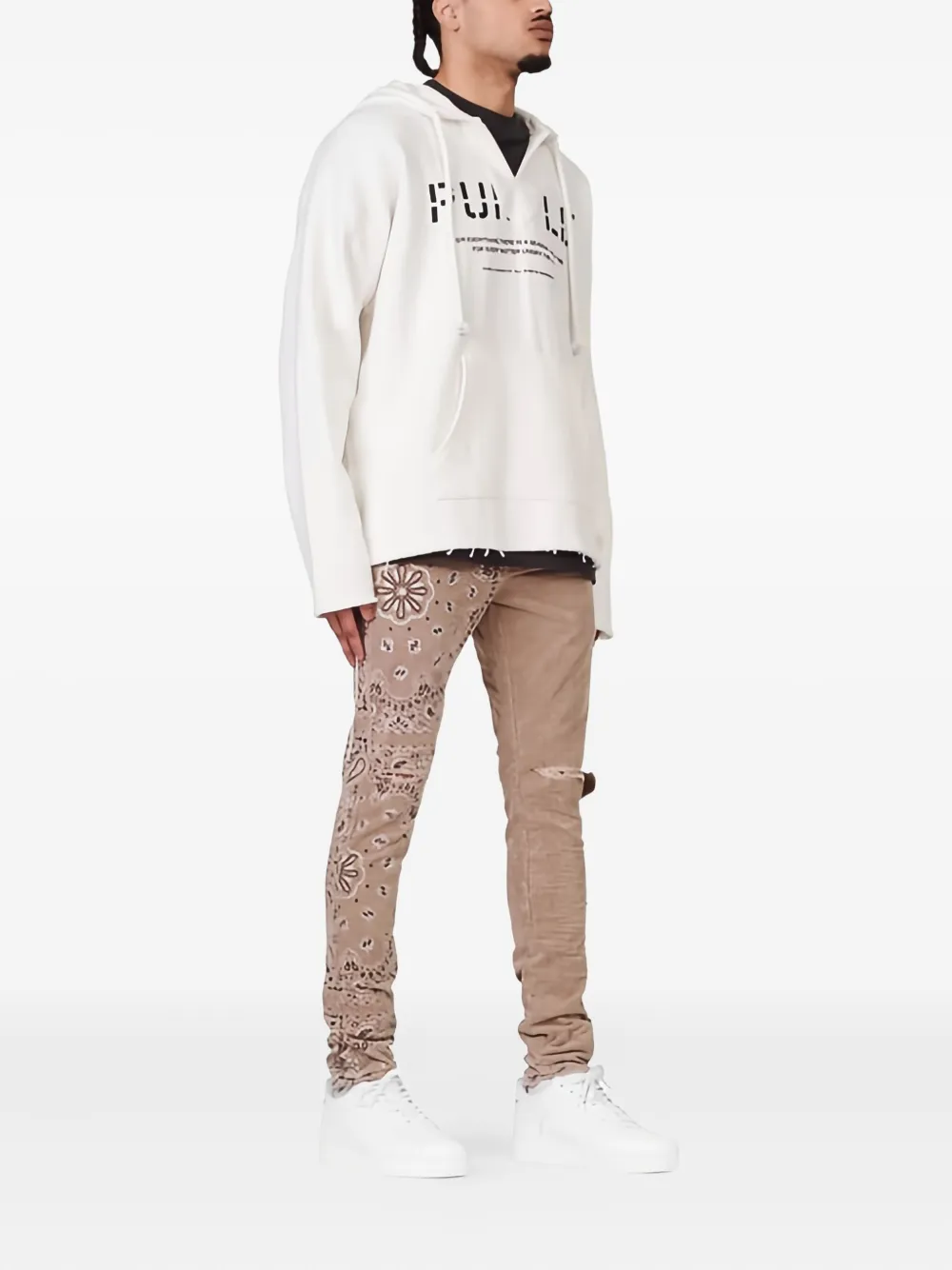 Purple Brand Ribfluwelen broek Beige