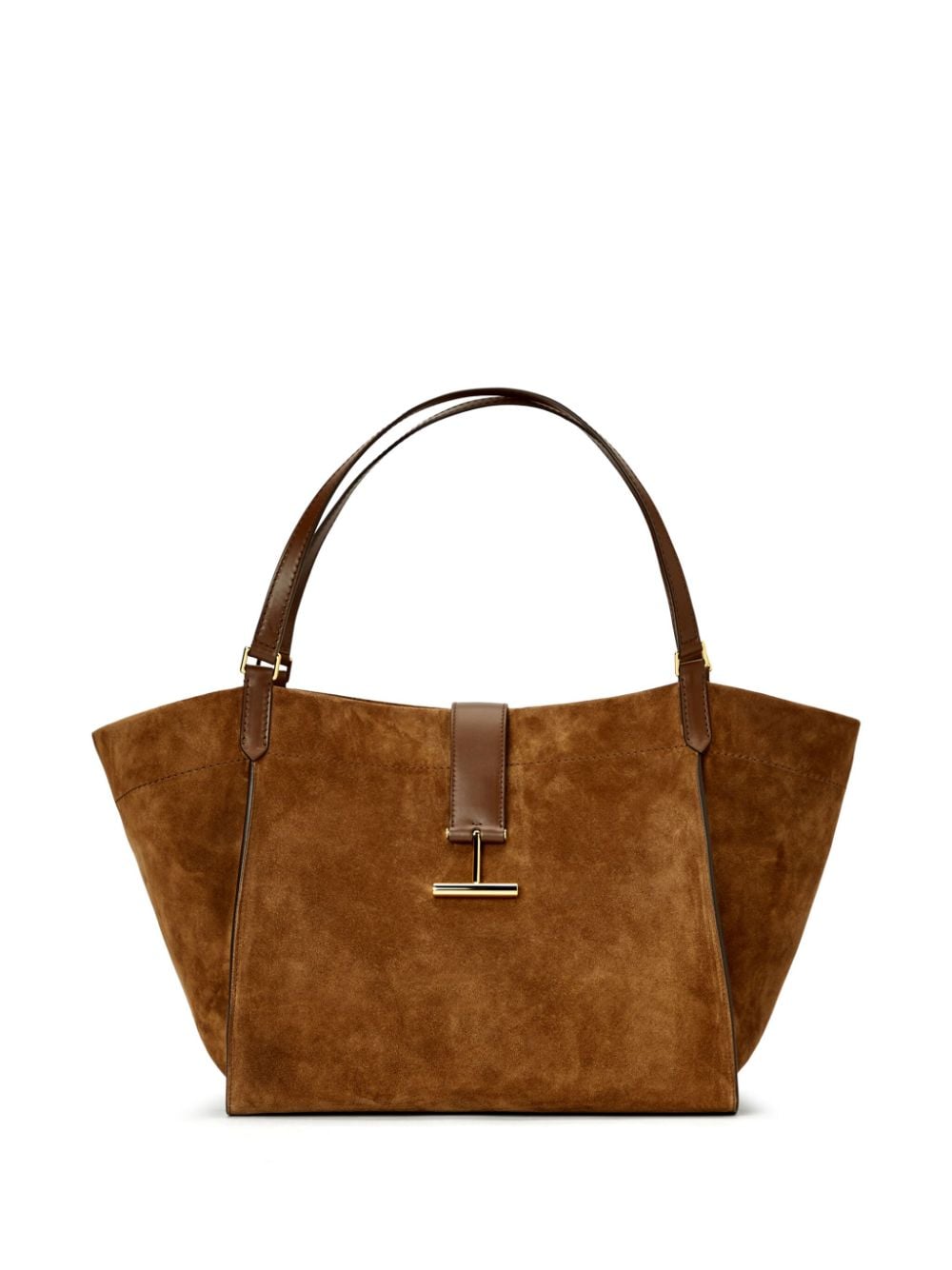 Tom Ford Tara Leather Tote Bag In Brown