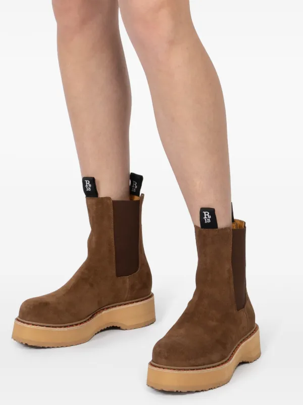 R13 Single Stack Chelsea Boots Brown FARFETCH PH