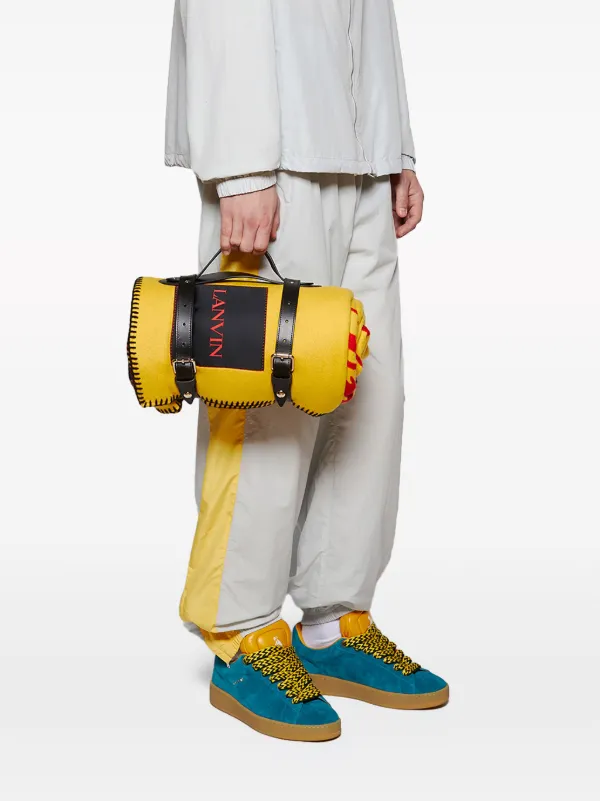 Lanvin x Future Hyper Curb Suede Sneakers | Blue | FARFETCH