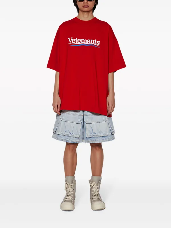 【VETEMENTS】Vetements.com レギュラーTシャツ LOGO OUTLINE T-SHIRT | VETEMENTS(ヴェトモン) / トップス