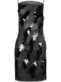 Coperni embellished mini slip dress - Black