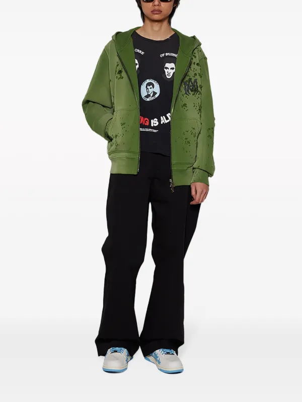 AMIRI フレアチノパンツ | ブラック | FARFETCH JP