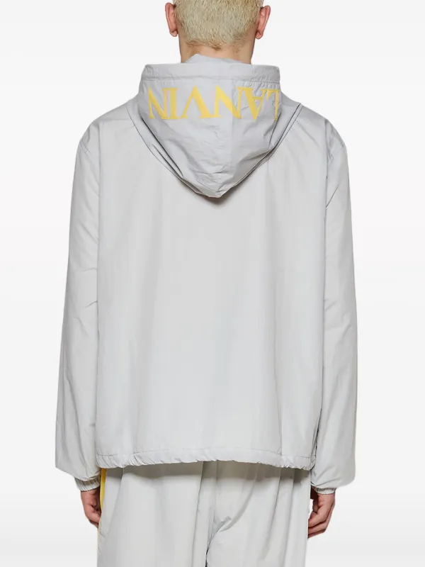 Lanvin x Future two-tone zip-up Hoodie | Grey | FARFETCH