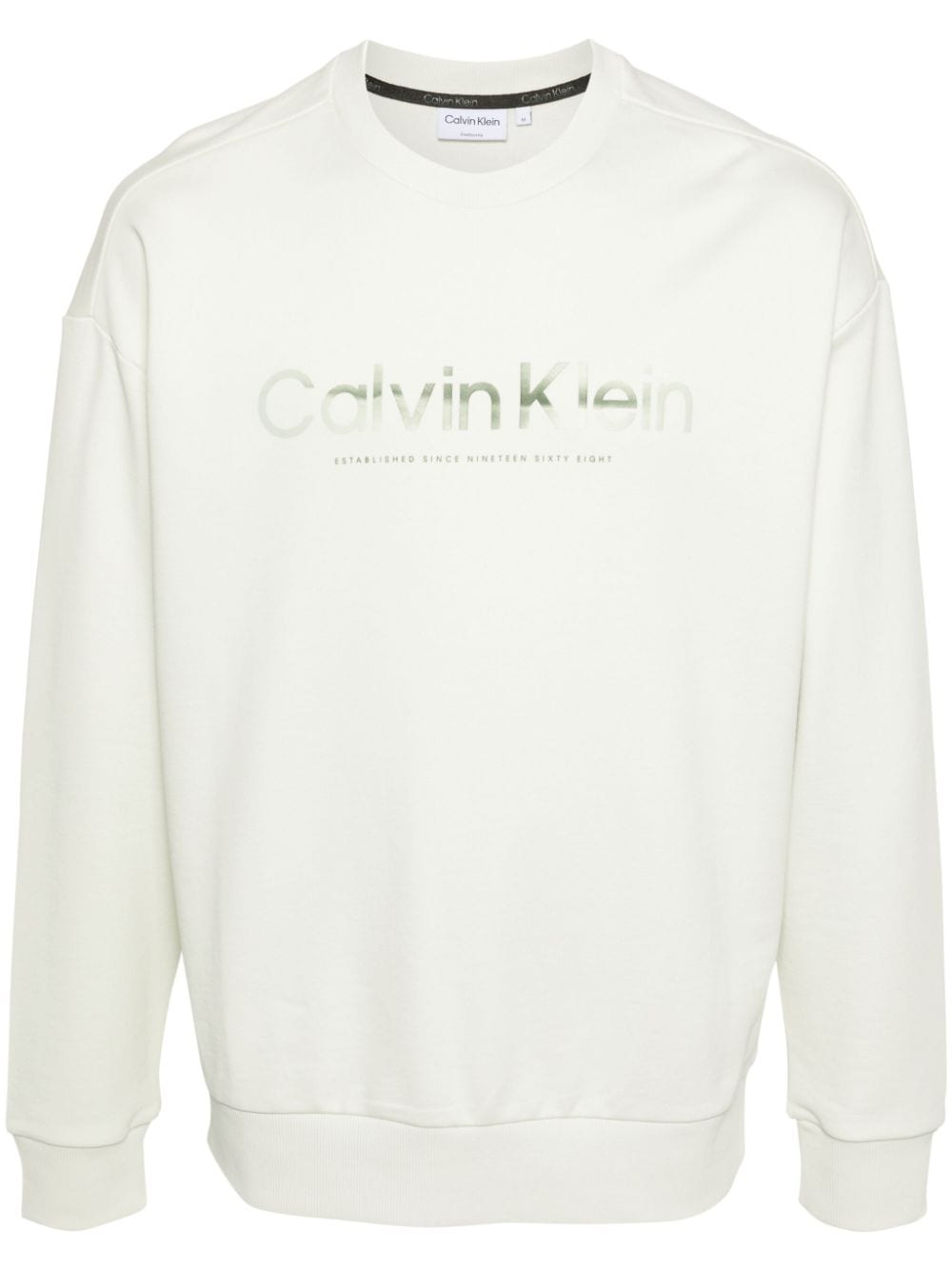 logo-print organic cotton sweatshirt
