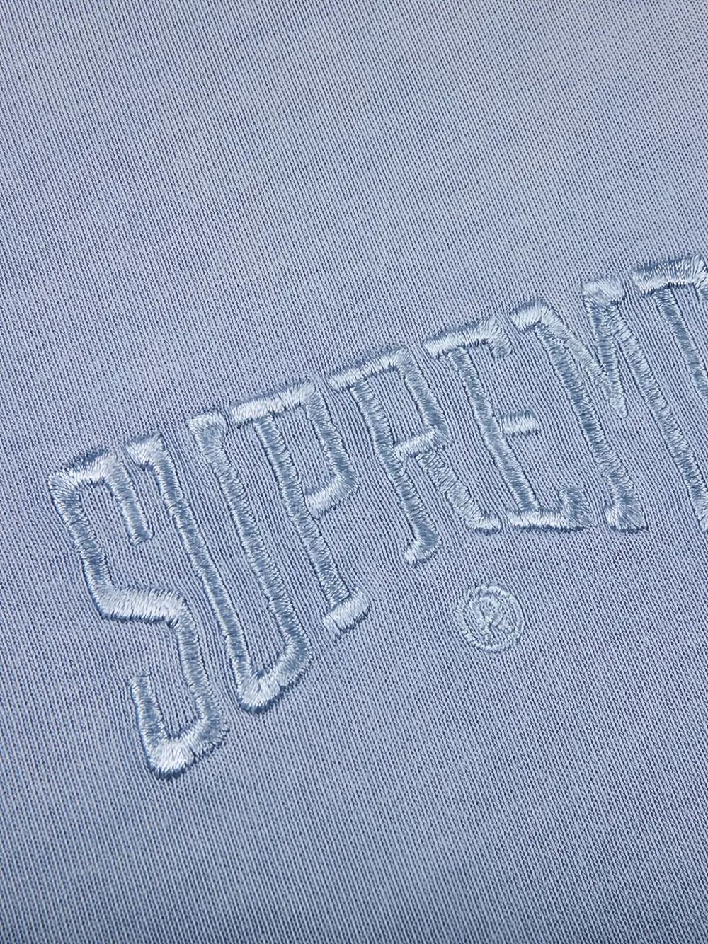 Supreme Acid Wash T-shirt Blauw