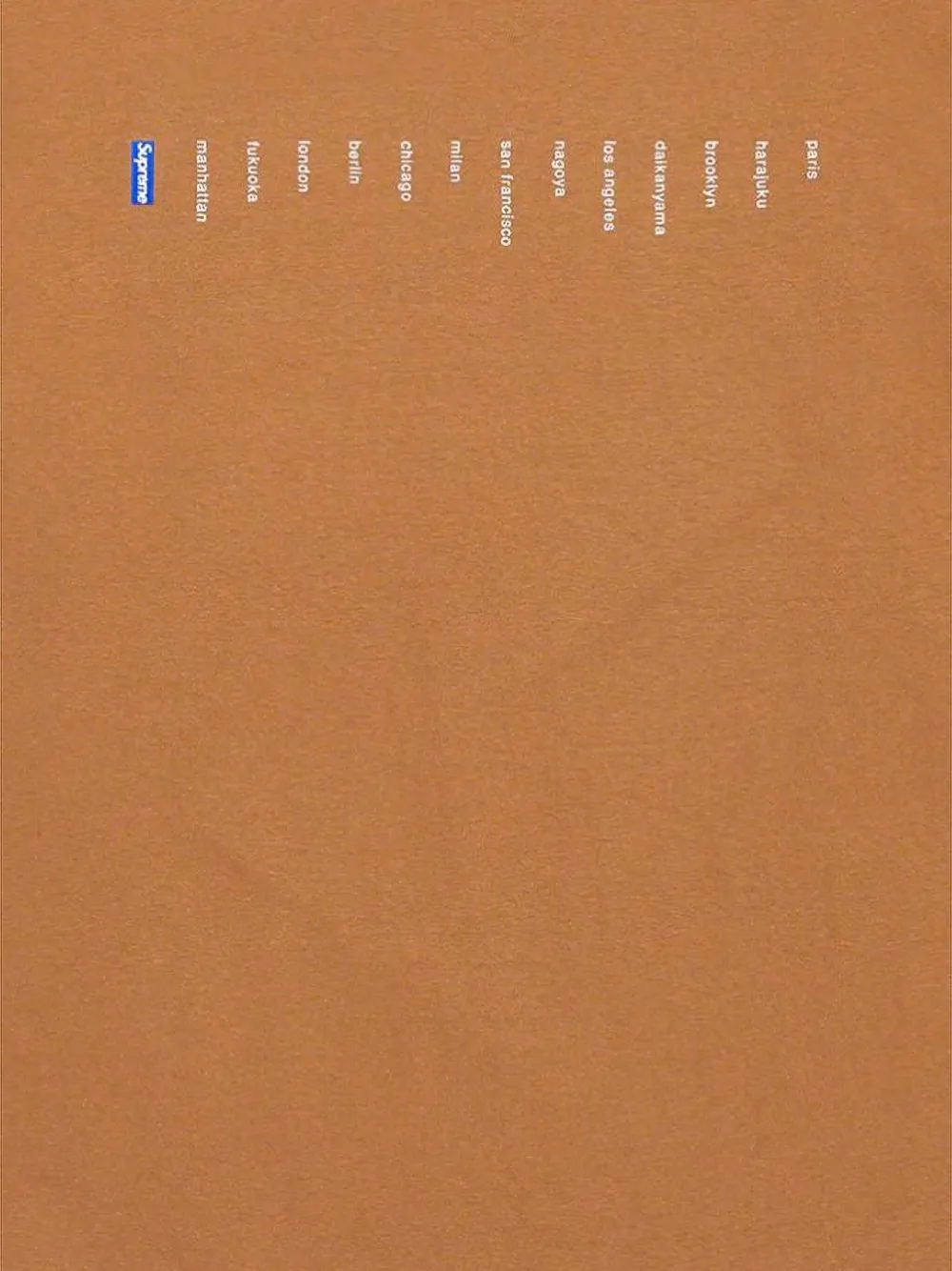 Supreme Location T-shirt Bruin
