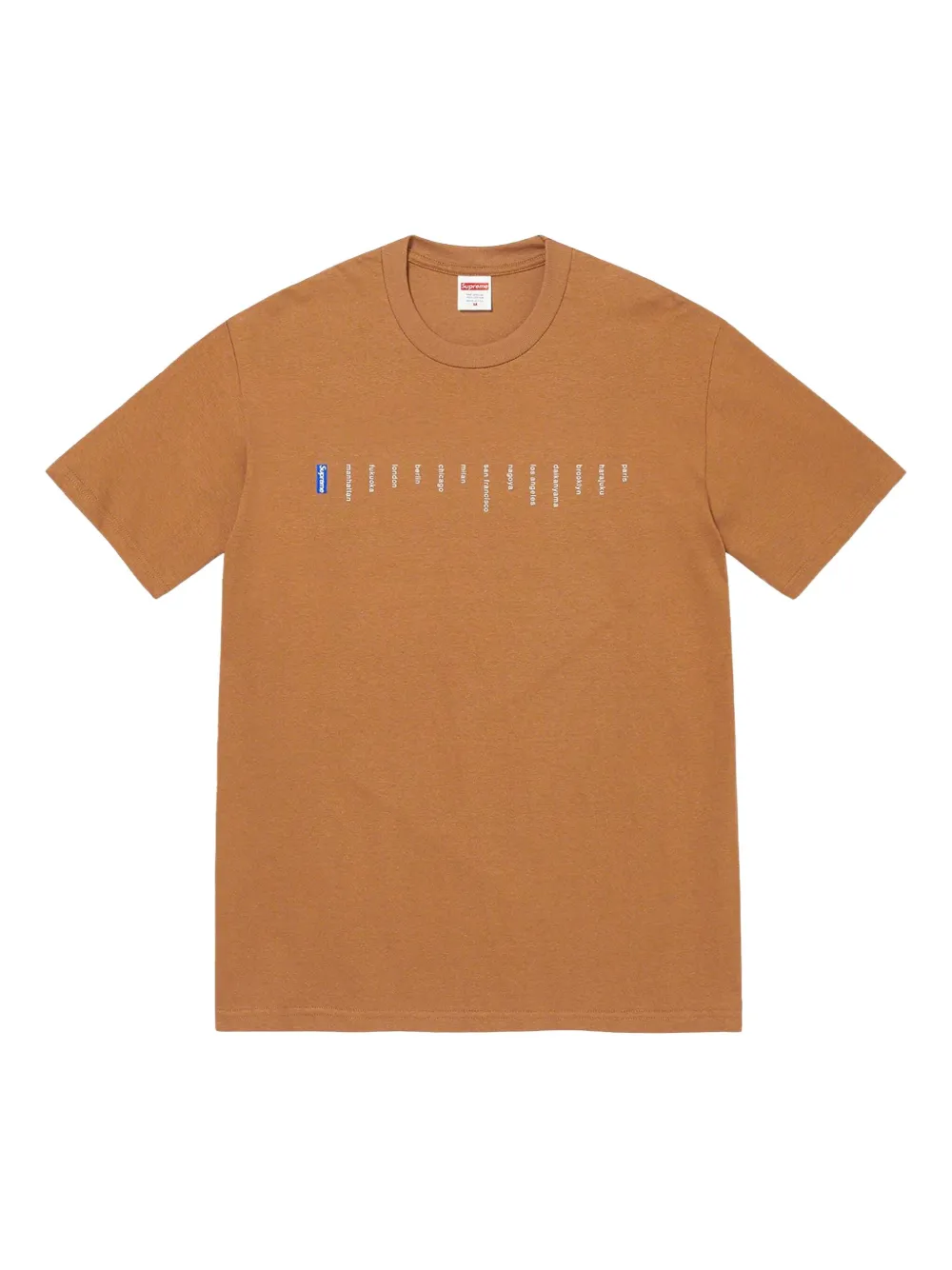 Supreme Location T-shirt In Brown