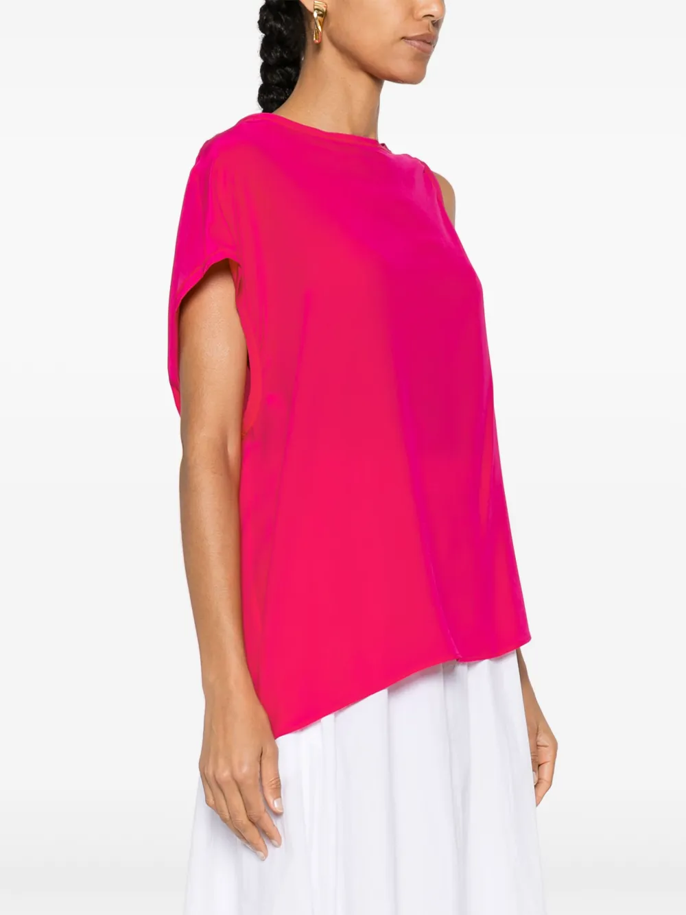 Alysi Zijden blouse Roze
