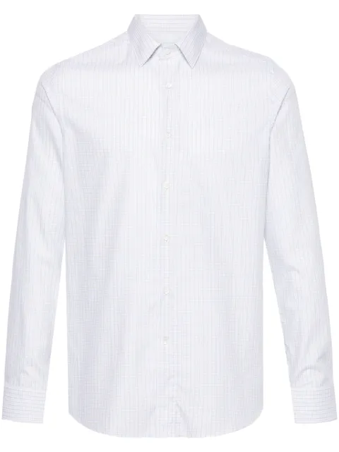 Canali checked cotton shirt