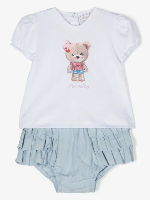 Monnalisa conjunto de bloomers con motivo teddy bear