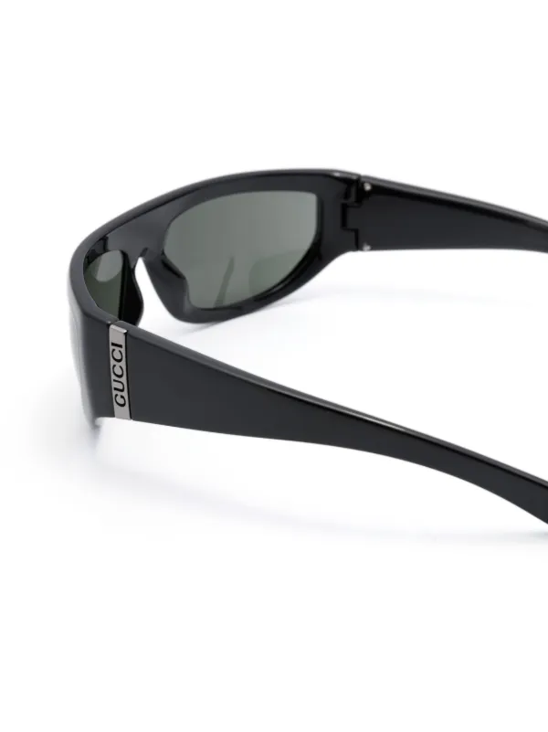 Gucci Eyewear バイカーフレーム サングラス | ブラック | FARFETCH JP