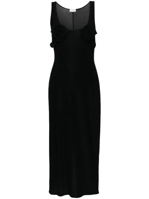 Robe mi-longue à fleurs - Magda Butrym - Modalova