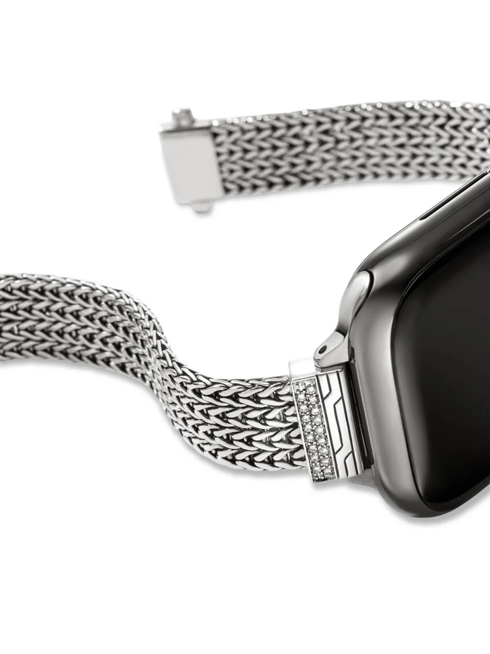 John Hardy Cinturino per smartwatch in argento sterling con diamanti 12mm | Image 7