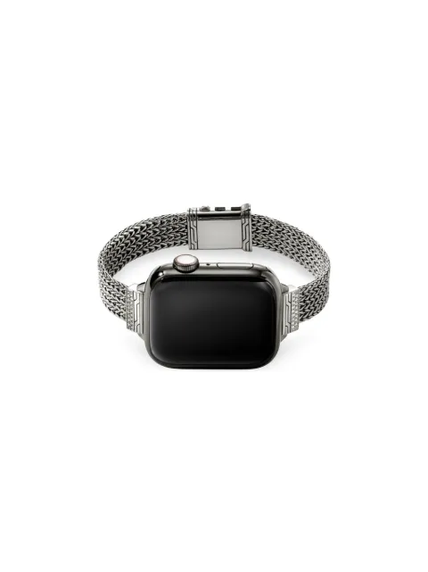 John Hardy extensible para smartwatch en plata de ley con diamantes de 12mm