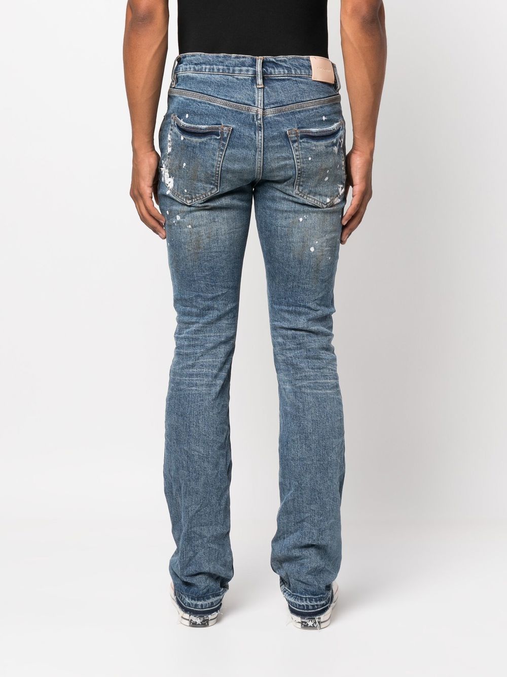 PURPLE BRAND DISTRESSED SLIM-FIT JEANS