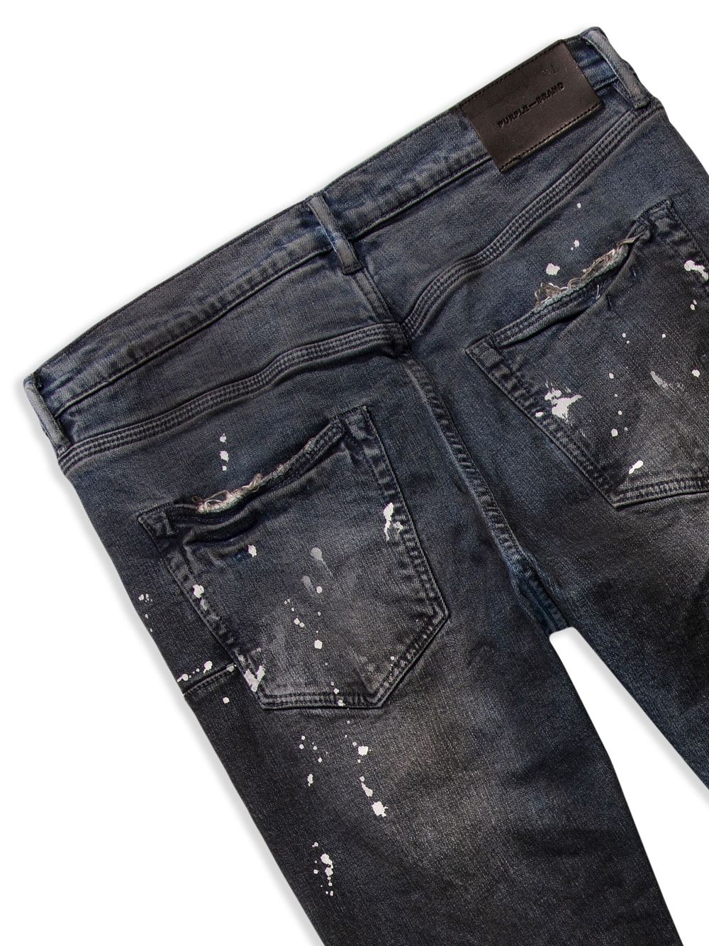 PURPLE BRAND PAINT-SPLATTER SKINNY JEANS