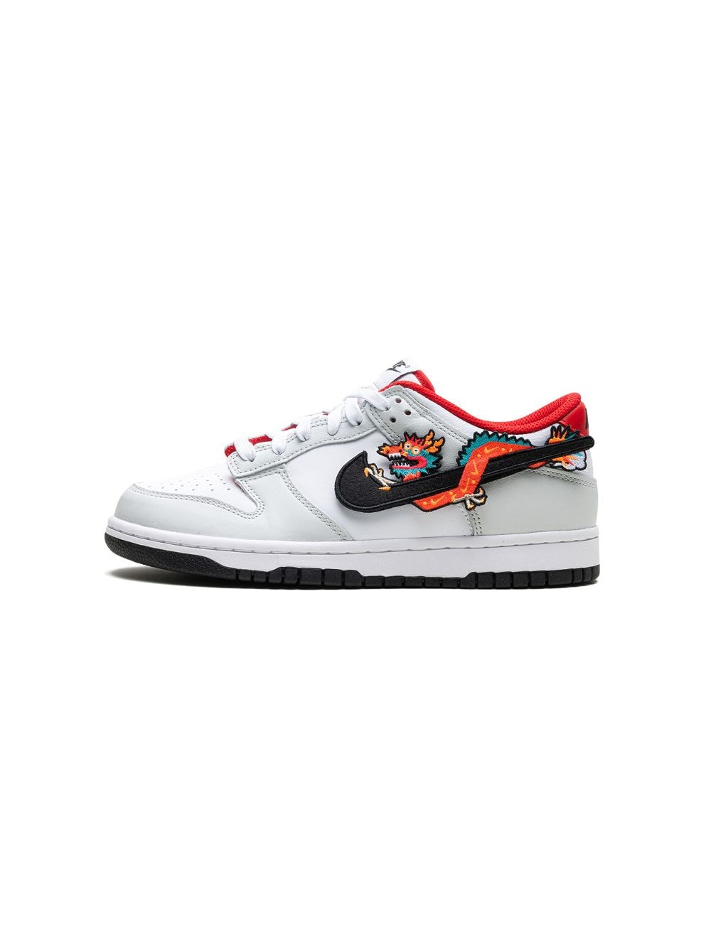 Shop Nike Dunk Low "year Of The Dragon" Sneakers In White