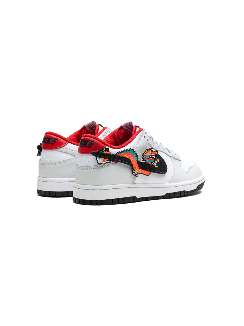 Shop Nike Dunk Low "year Of The Dragon" Sneakers In White