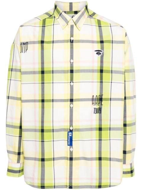 AAPE BY *A BATHING APE® plaid cotton shirt