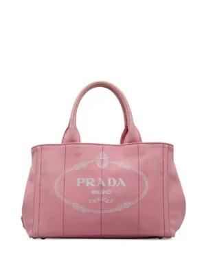 Prada canvas 2025 bag pink