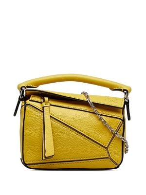 Loewe Pre Owned 2020 Puzzle Leather Tote Bag Farfetch