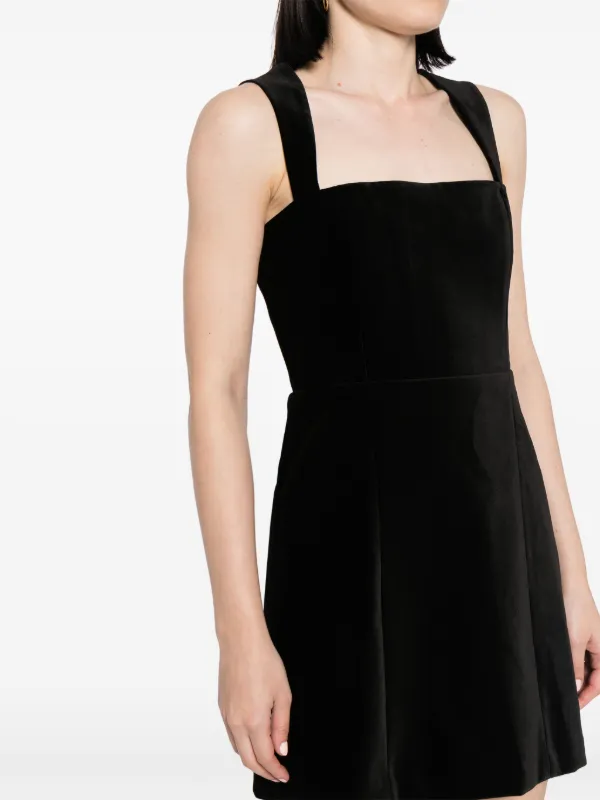 Alice and olivia black velvet dress hotsell