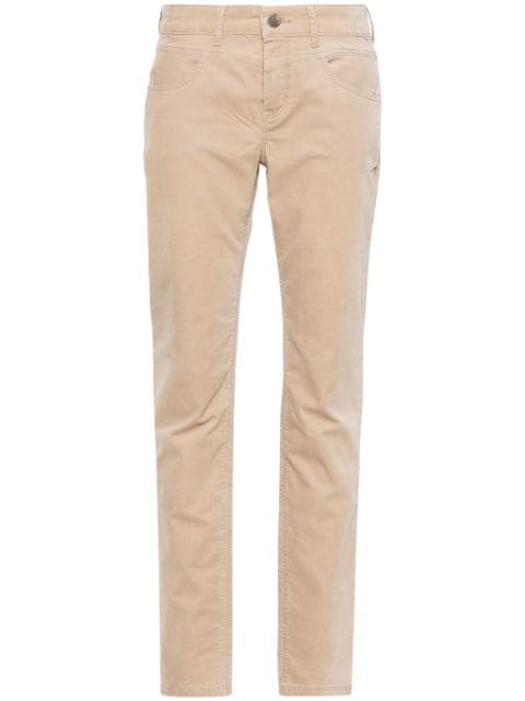 MAC slim-cut velvet trousers