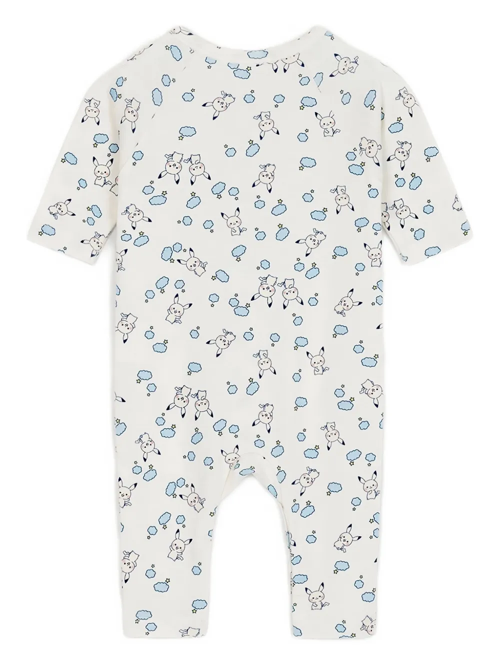 Bonpoint x Pokémon Boris short-sleeve romper - Wit