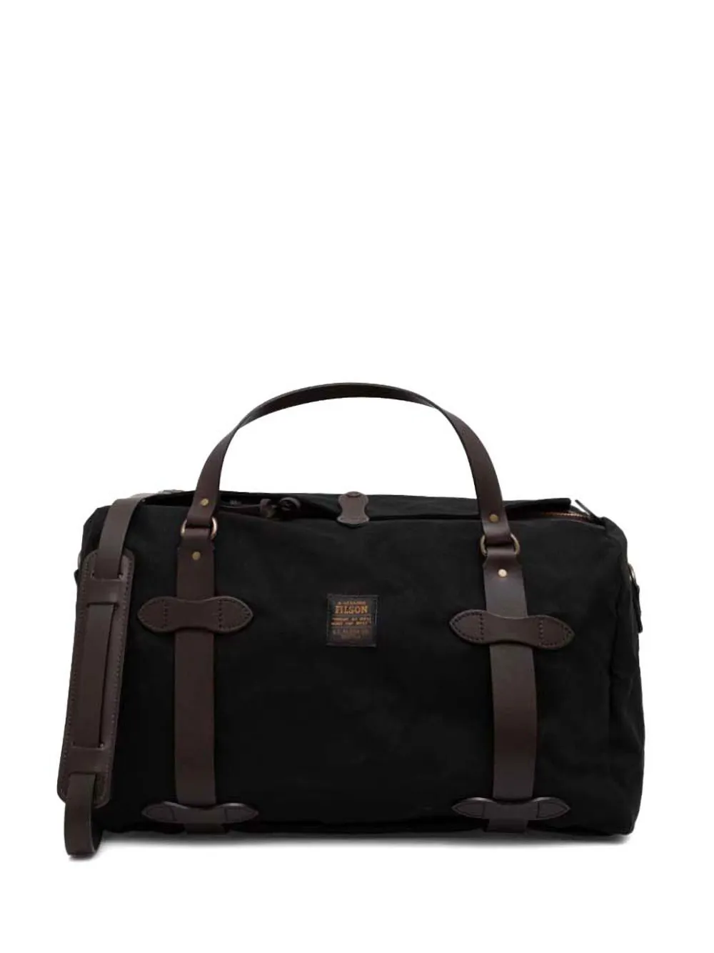Filson Medium Leather Duffle Bag Black FARFETCH AU