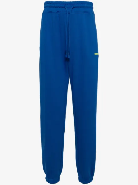 Les Benjamins logo-print cotton track pants