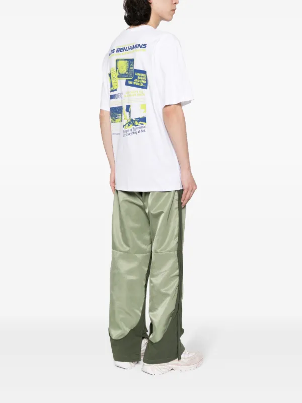 Les Benjamins logo-print Cotton T-shirt | White | FARFETCH