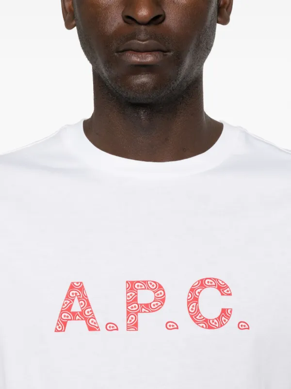 【送料&関税込】A.P.C. James Logo Cotton T-shirt A.P.C. - James logo cotton t-shirt White - The Corner