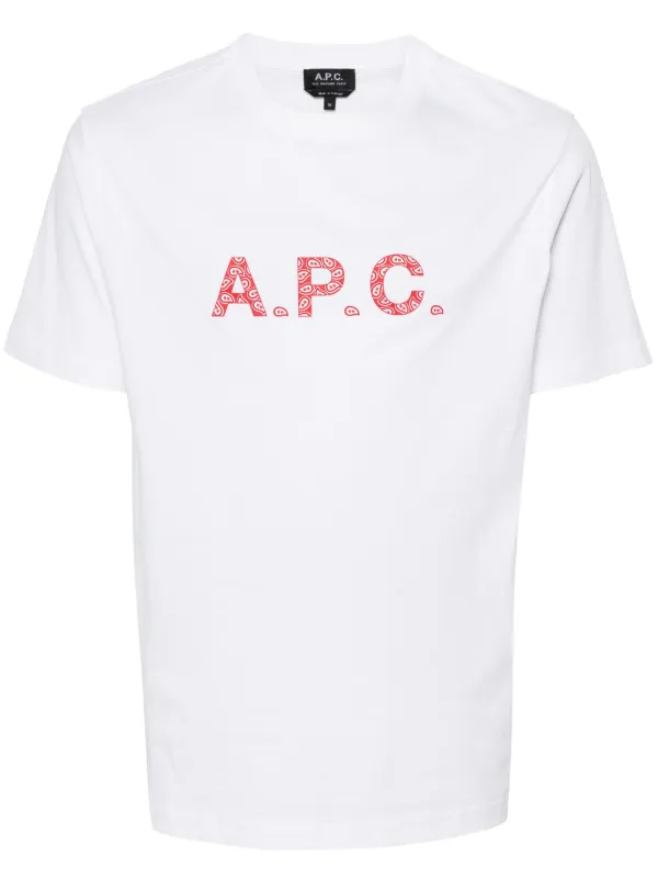 【送料&関税込】A.P.C. James Logo Cotton T-shirt A.P.C. / James s/s Tee (Red)