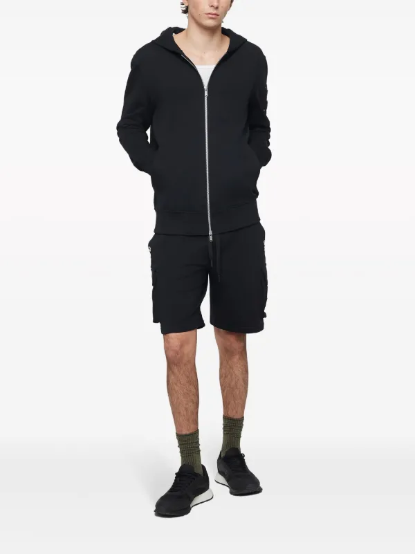embroidered-logo crew neck jumper