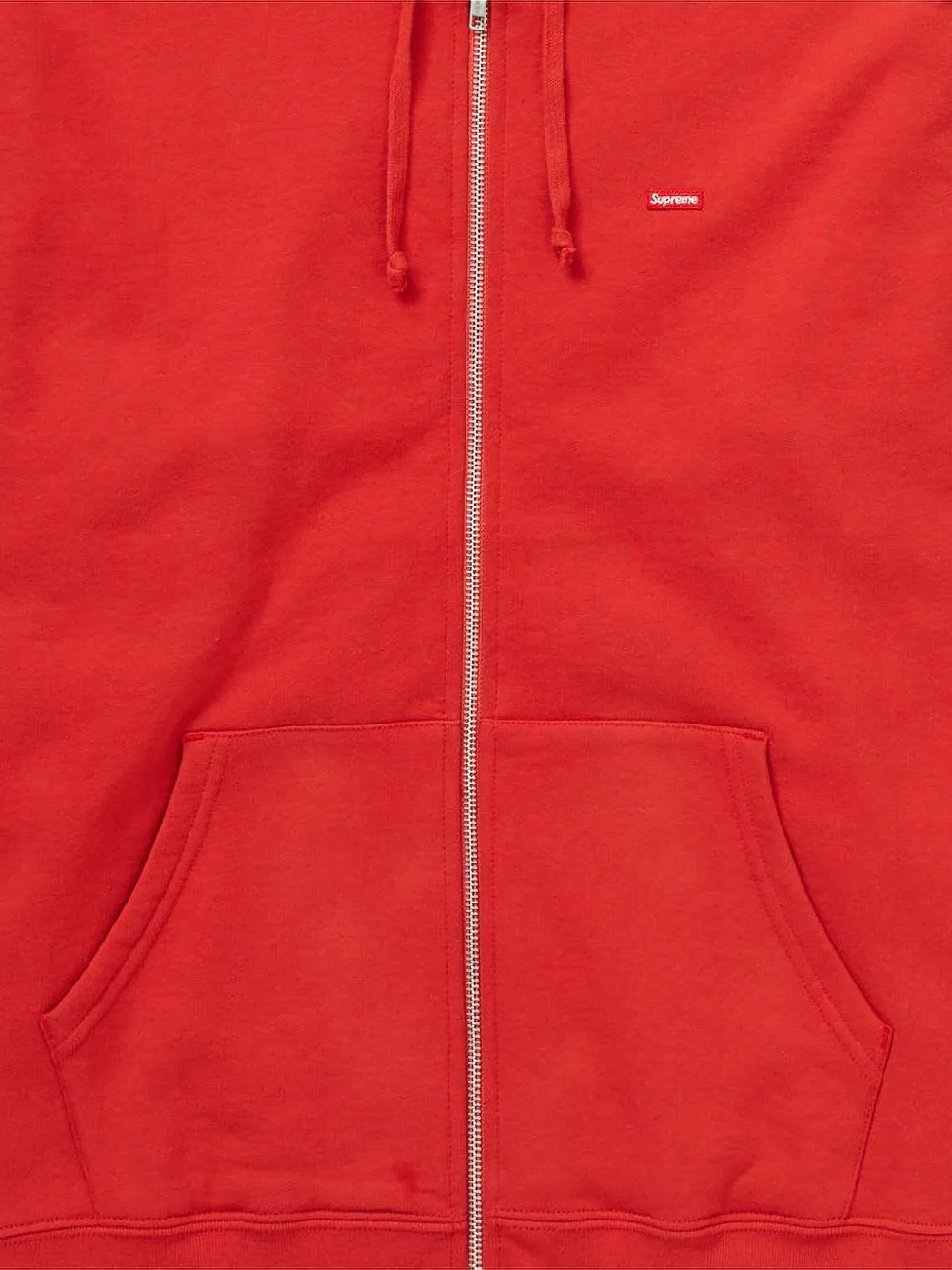 Supreme Small Boxy hoodie met rits Rood