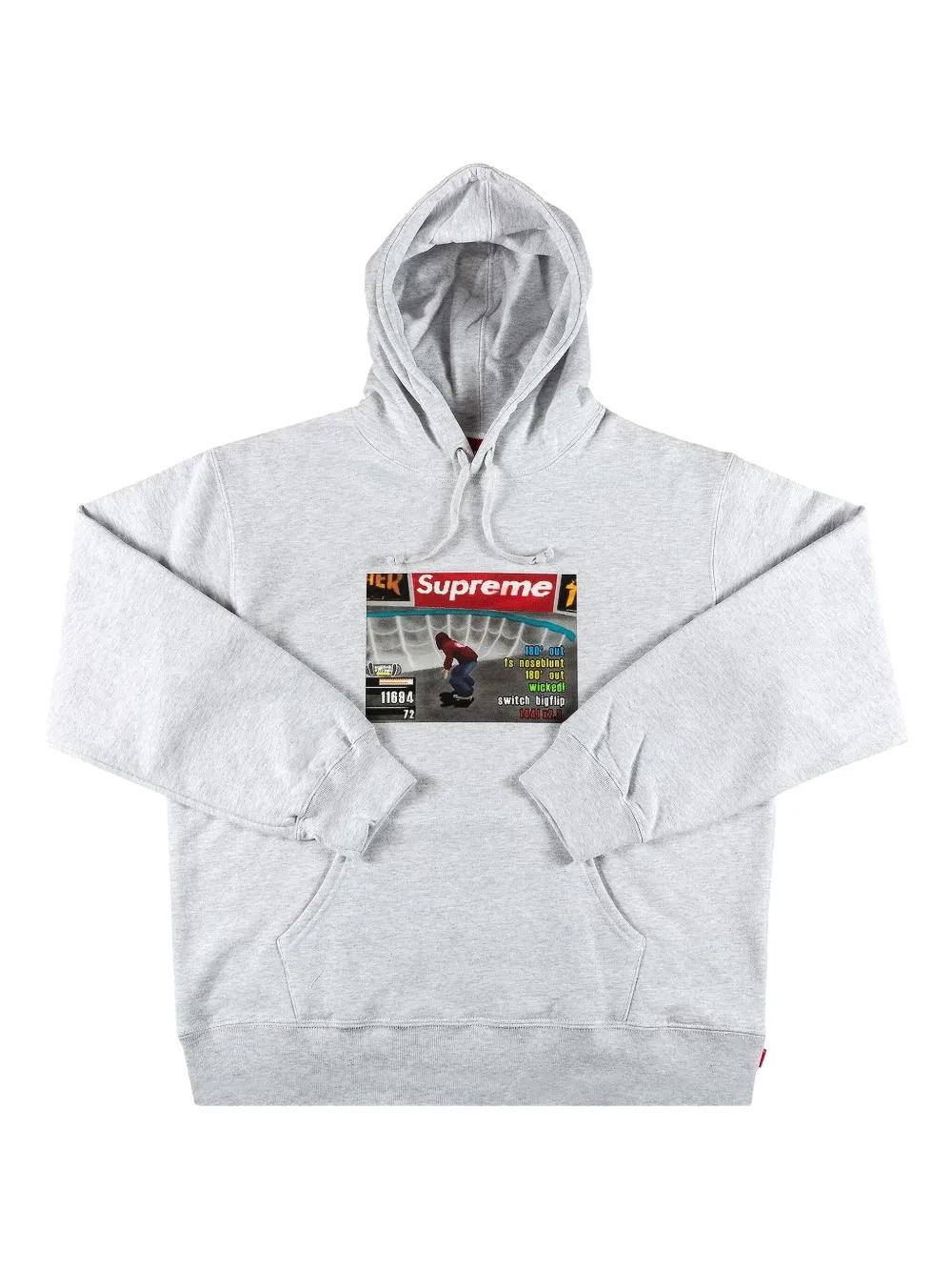 Supreme x Thrasher graphic-print hoodie Grijs
