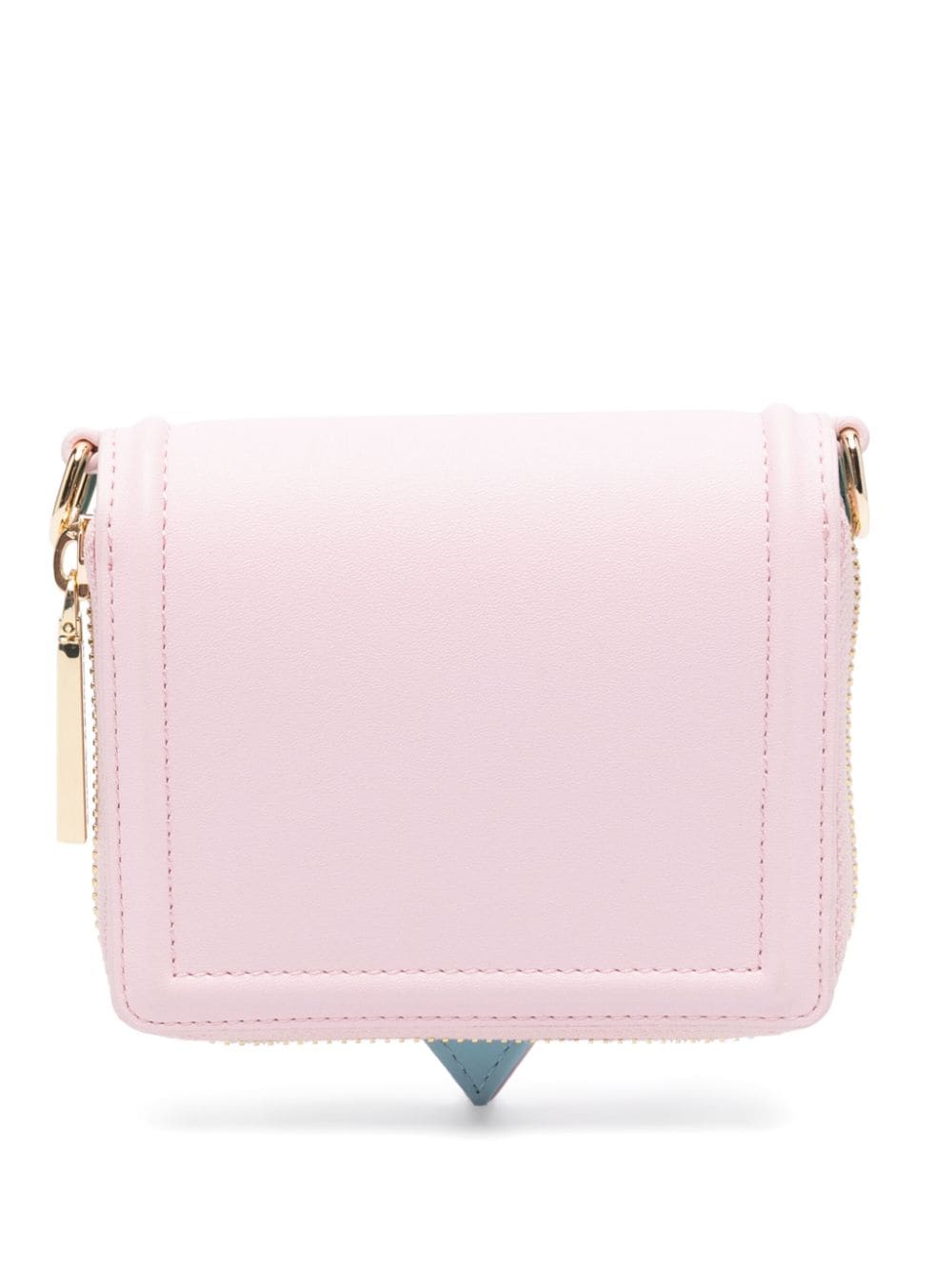 Shop Chiara Ferragni Eylike-motif Chain Wallet In Pink