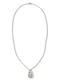 John Hardy sterling silver Pebble Pendant white diamonds necklace