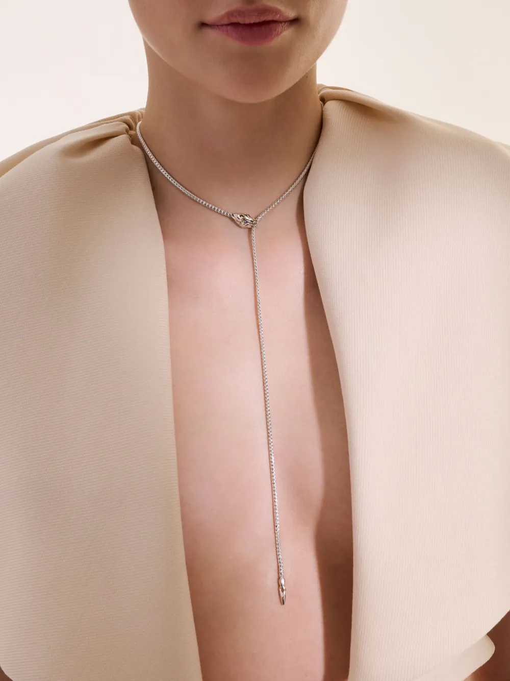 John Hardy Naga Lariat Sterlingsilber-Halskette mit Saphir | Image 7