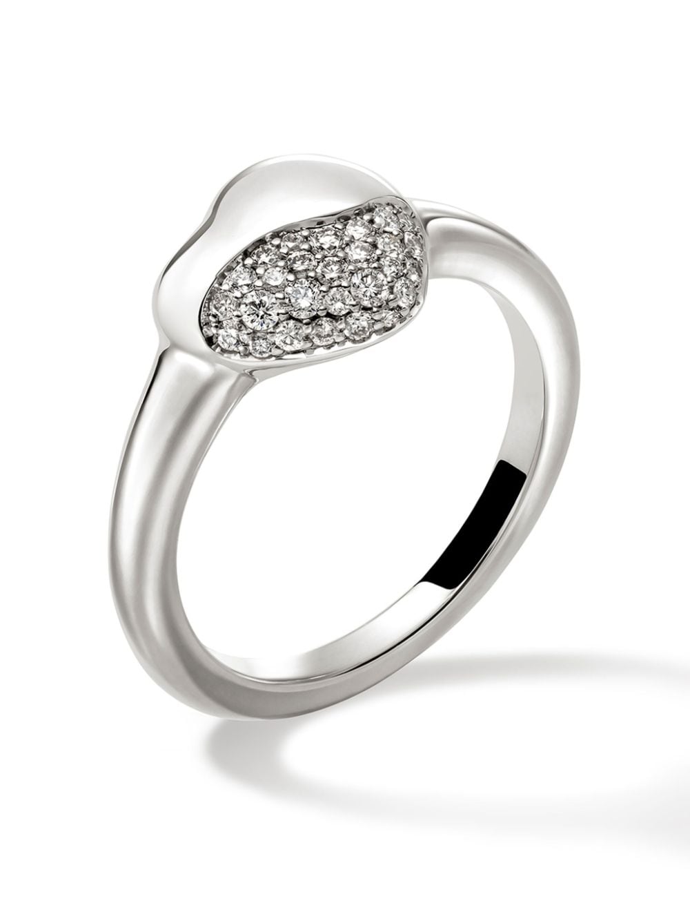 Shop John Hardy Pebble Heart Sterling-silver Ring