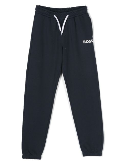 BOSS Kidswear pants con logo estampado