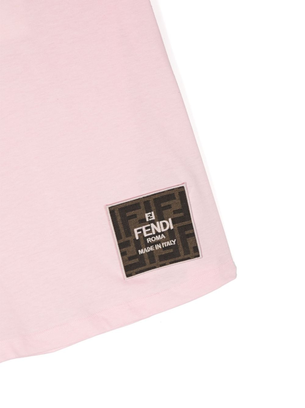 Shop Fendi Ff-patch T-shirt In Pink