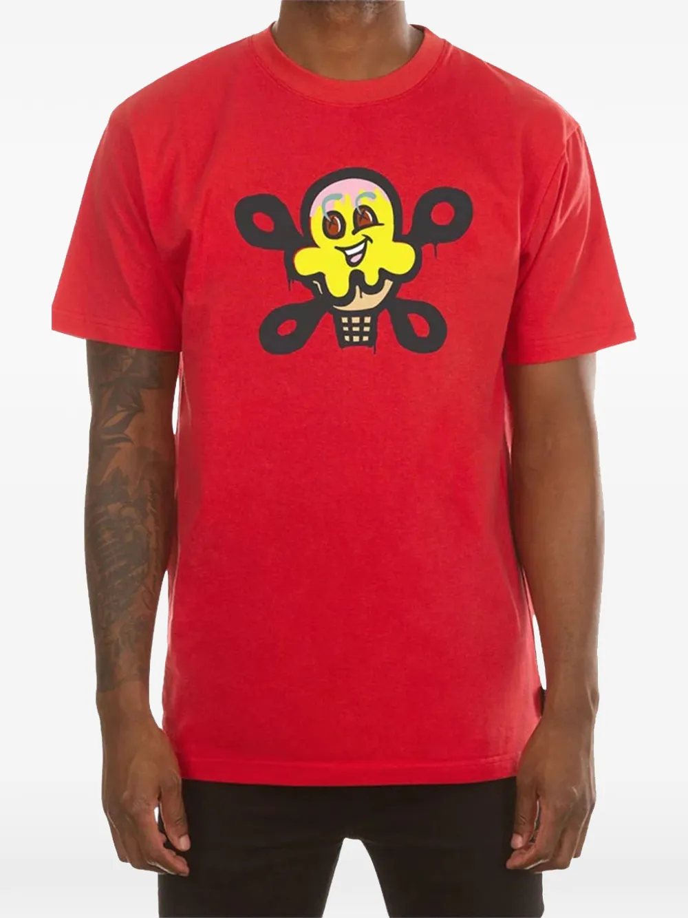 ICECREAM graphic-print short-sleeve T-shirt - Rot