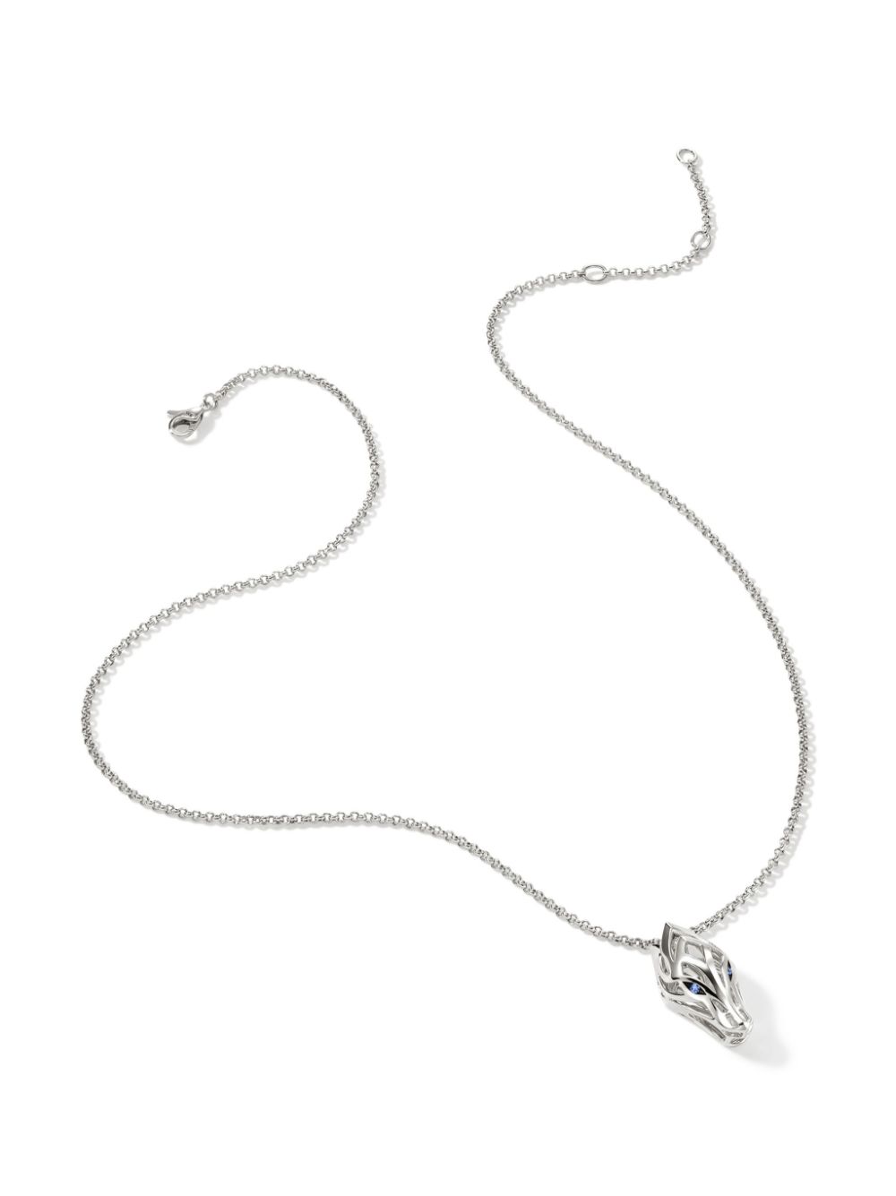 Shop John Hardy Sterling Silver Naga Blue Sapphire Necklace
